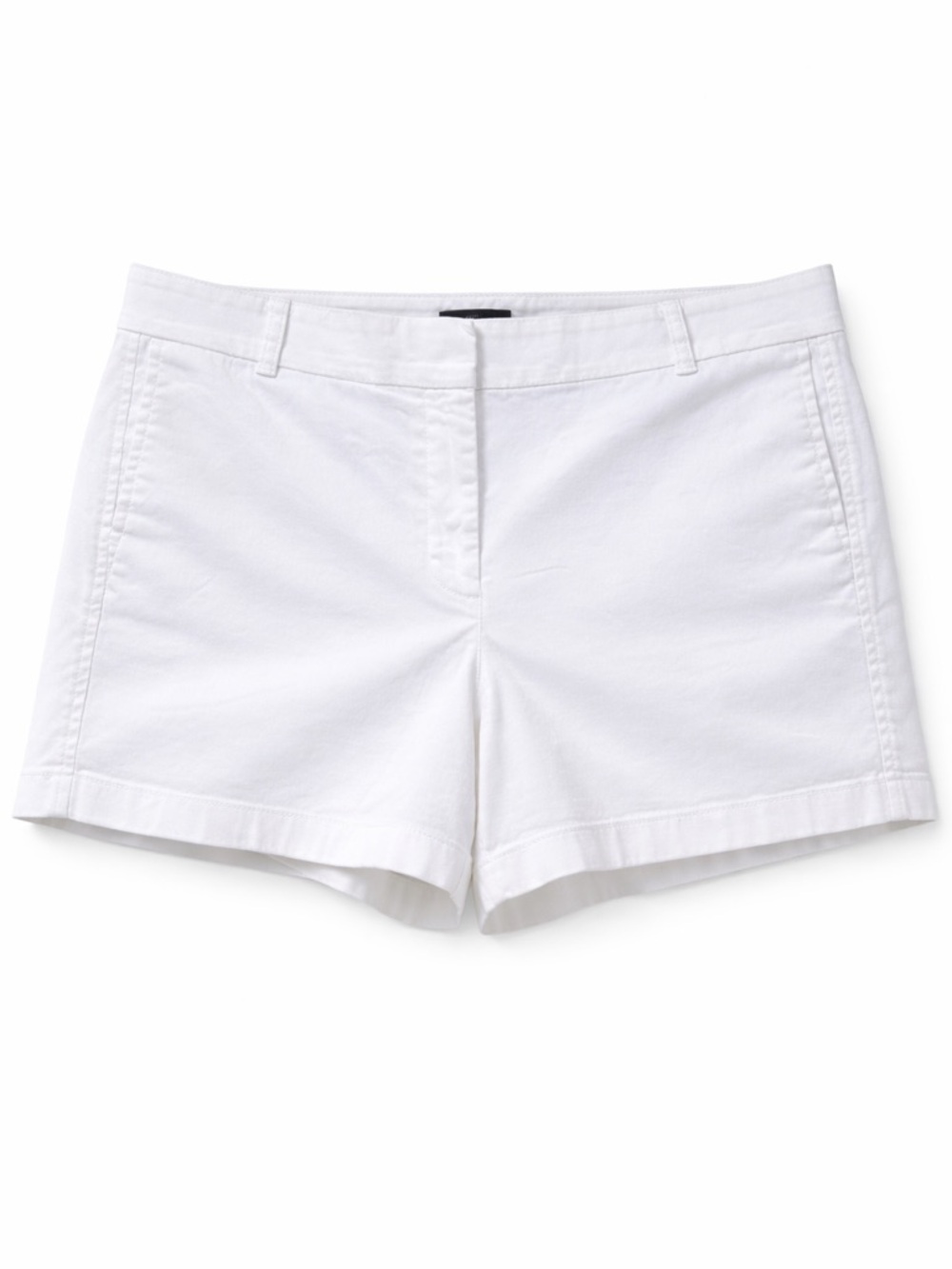 J. Crew White Cotton Bermuda Shorts